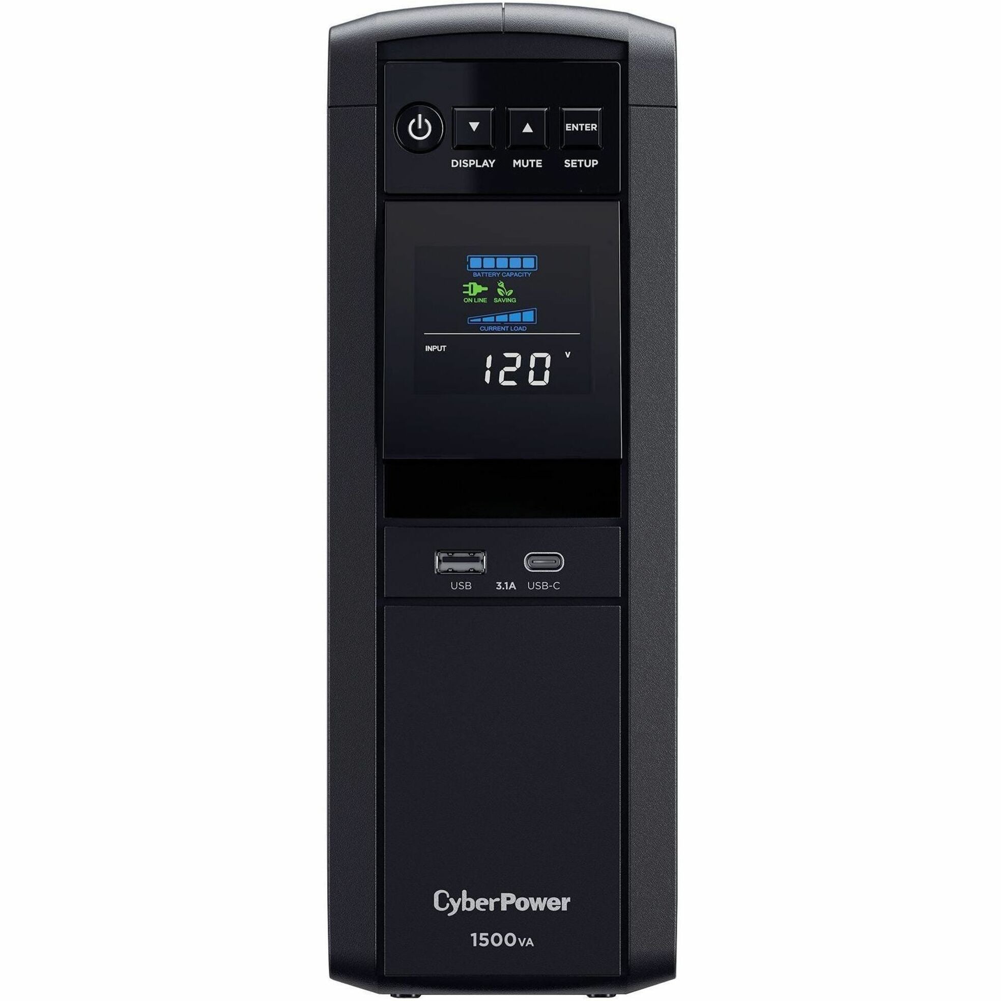 CyberPower CP1500PFCLCD PFC Sinewave UPS - 1500VA, 1000W, Pure Sine Wave