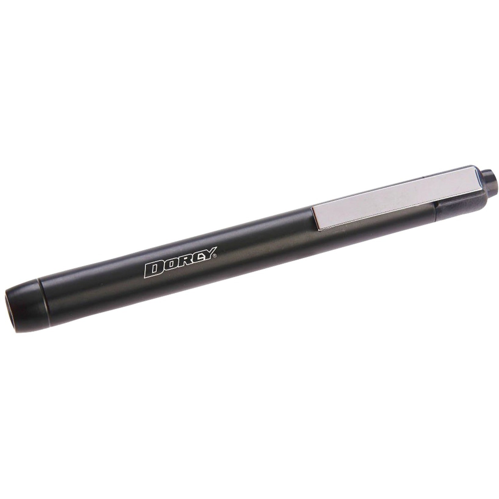 Dorcy 41-1218 5MM LED Penlight, Aluminum Silver, Lightweight, Rear Switch, Pocket Clip