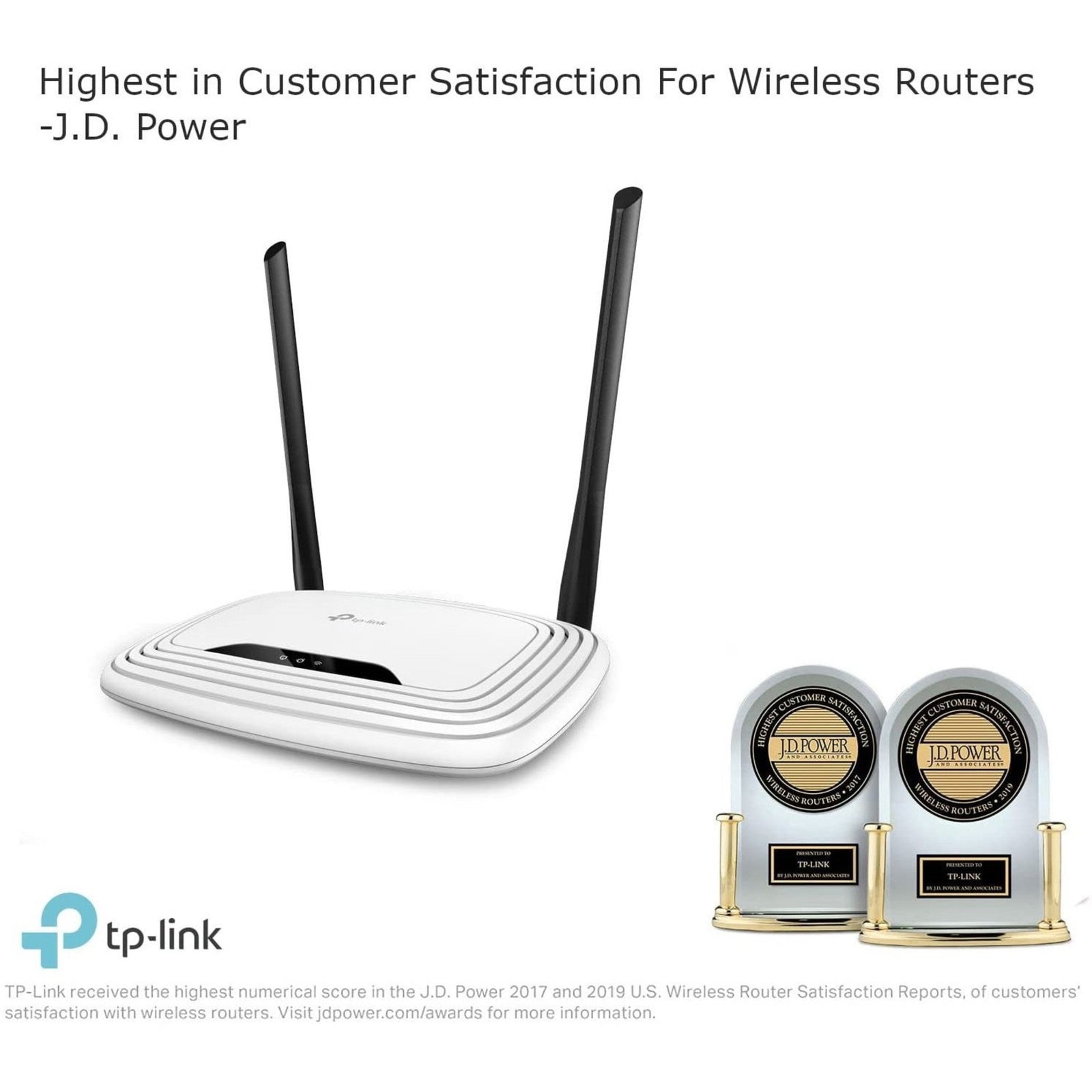 TP-LINK TL-WR841N - Wireless N300 Home Router, 300Mpbs, IP QoS, WPS Button (TL-WR841N) Alternate-Image2 image