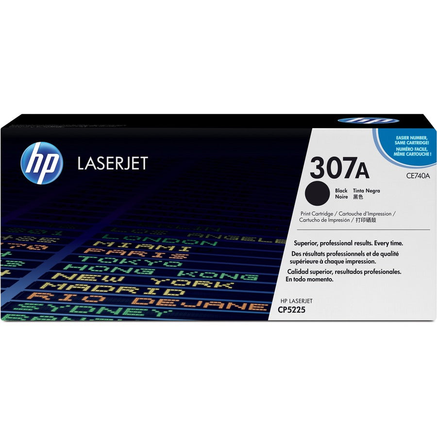 Toner Cartridge, HP 307A, 7,000 Page Yield, Black (CE740A)