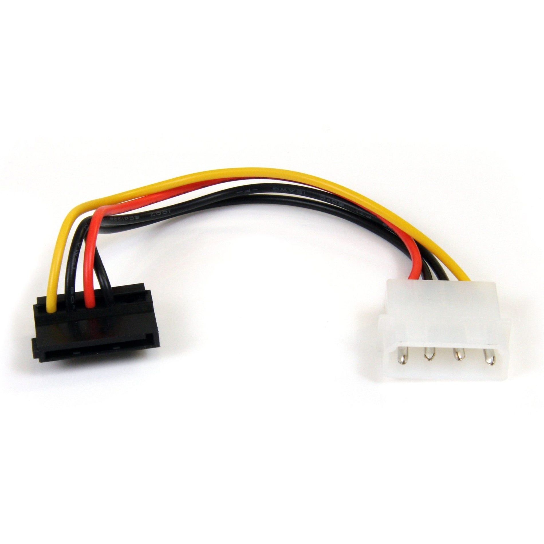 StarTech.com SATAPOWADAPR 6in Molex Power to Right Angle SATA Internal Cable Adapter, Easy Hard Drive Connection