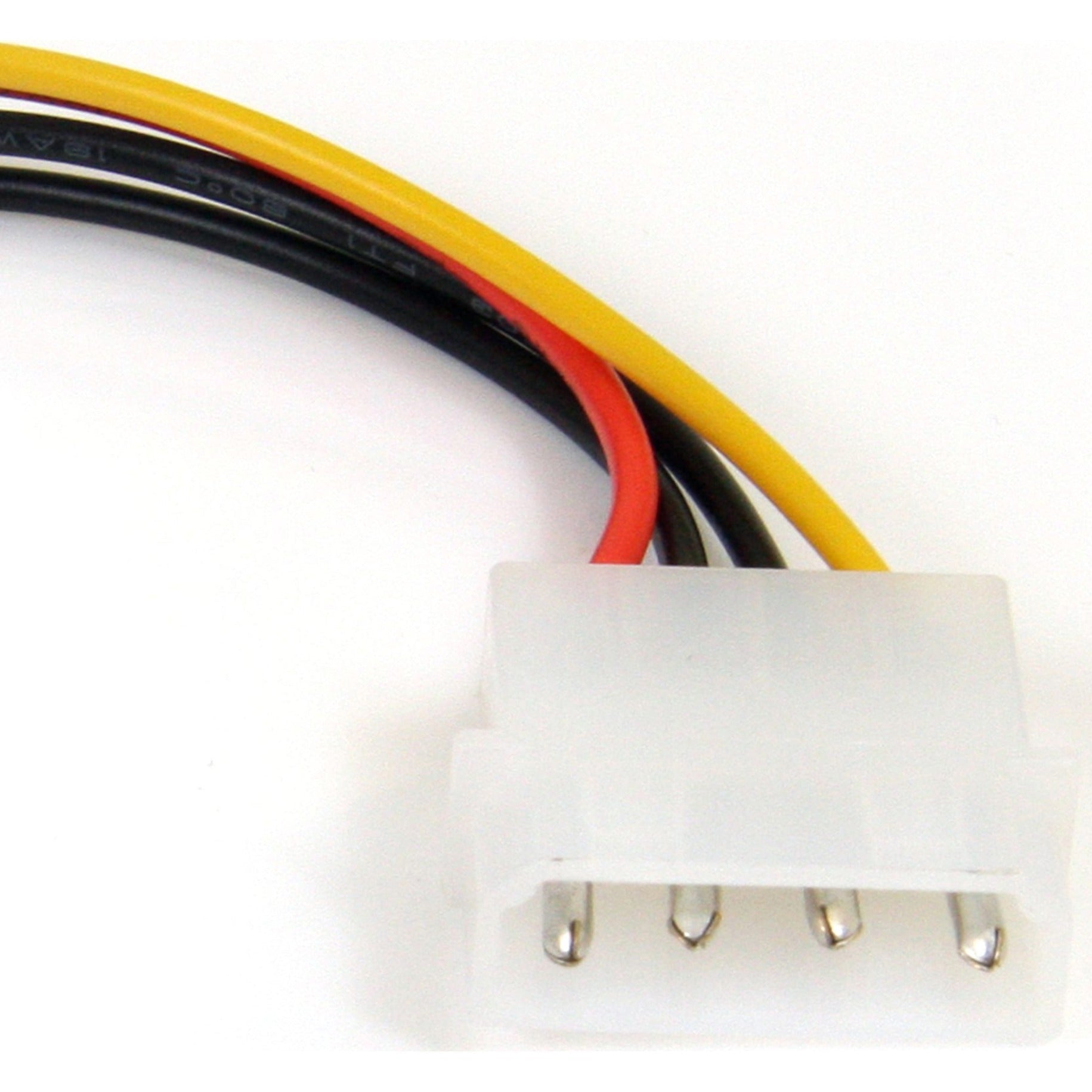 StarTech.com SATAPOWADAPR 6in Molex Power to Right Angle SATA Internal Cable Adapter, Easy Hard Drive Connection