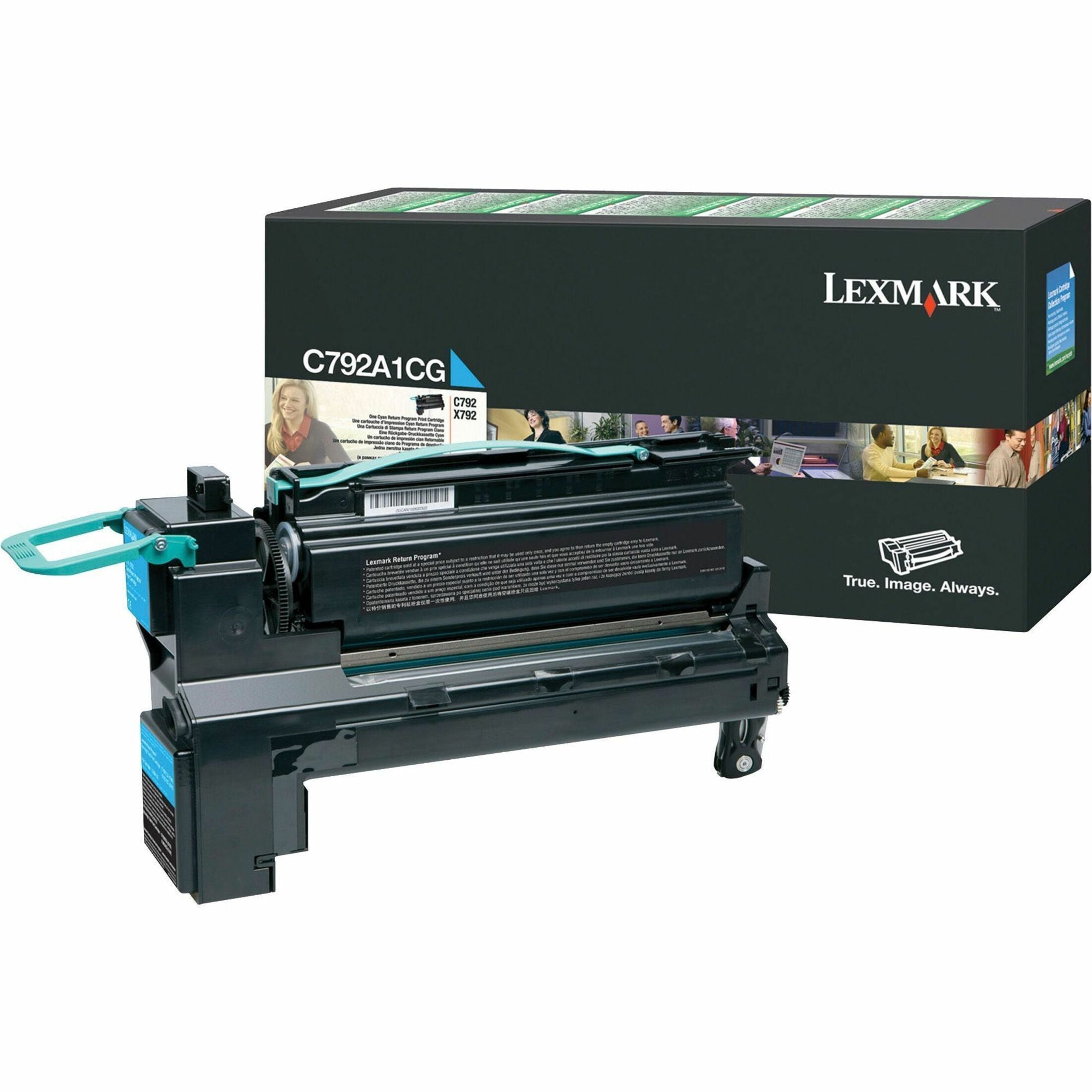 Lexmark C792A1CG Toner Cartridge Cyan - Laser, 6000 Pages