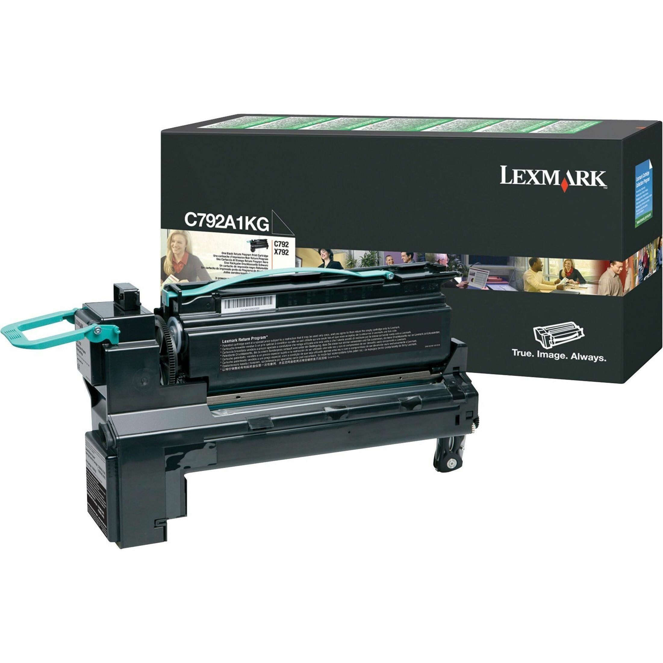 Lexmark C792A1KG Toner Cartridge - Laser - 6000 Pages, Black