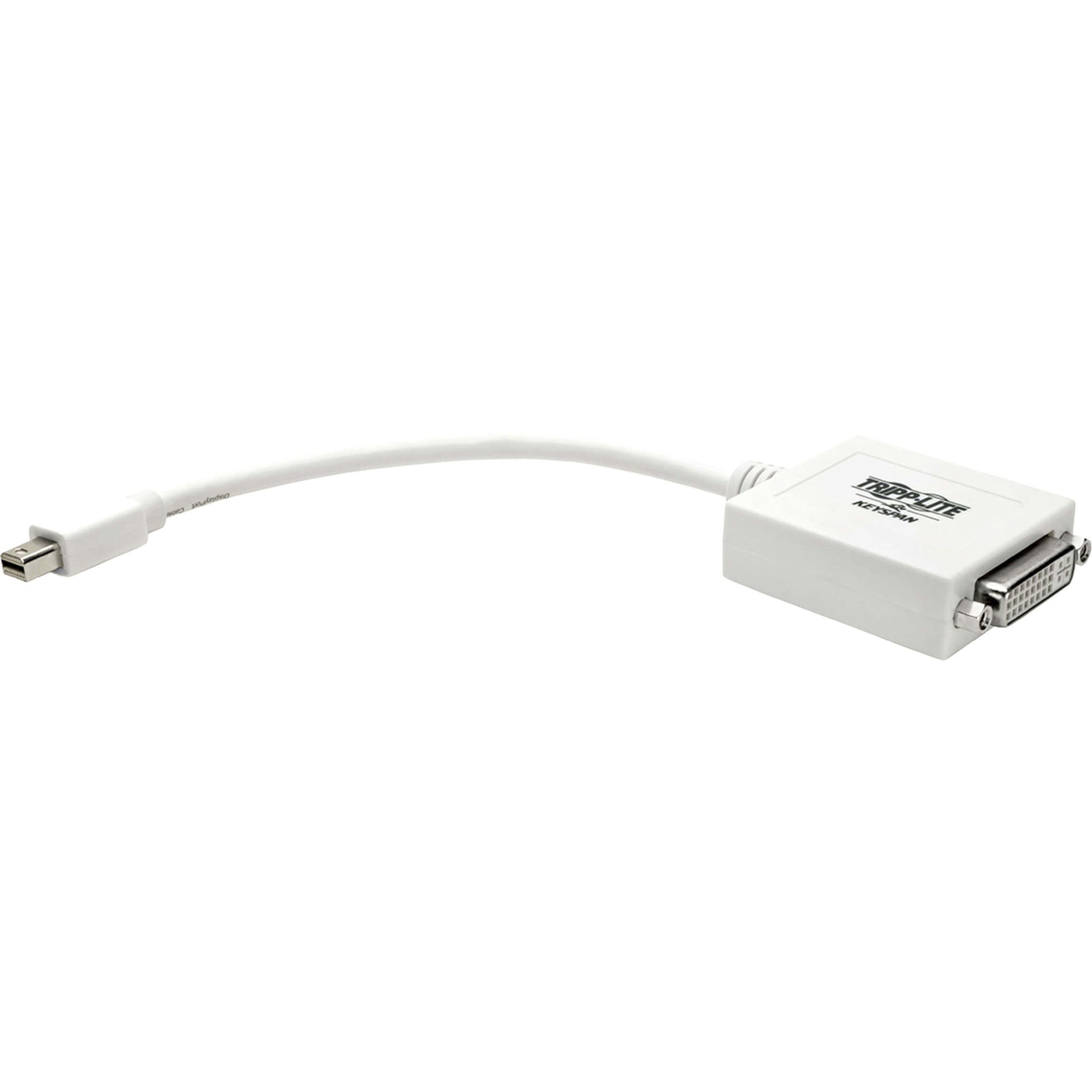 Keyspan P137-06N-DVI Mini Displayport to DVI Adapter, White - Connect Mac or PC to DVI Monitor