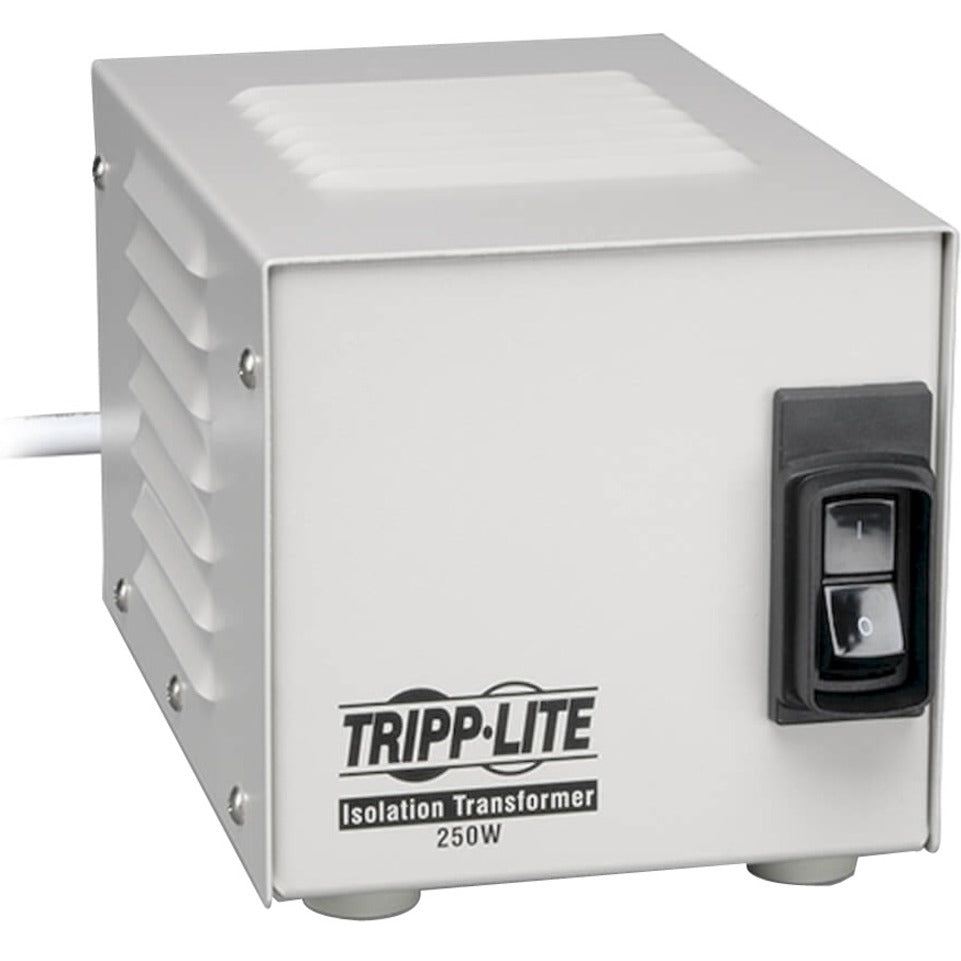 Tripp Lite Isolator IS250HG Isolation Transformer, 250 VA, 120V AC, 2 Outlets, Hospital Grade, 2 Year Warranty