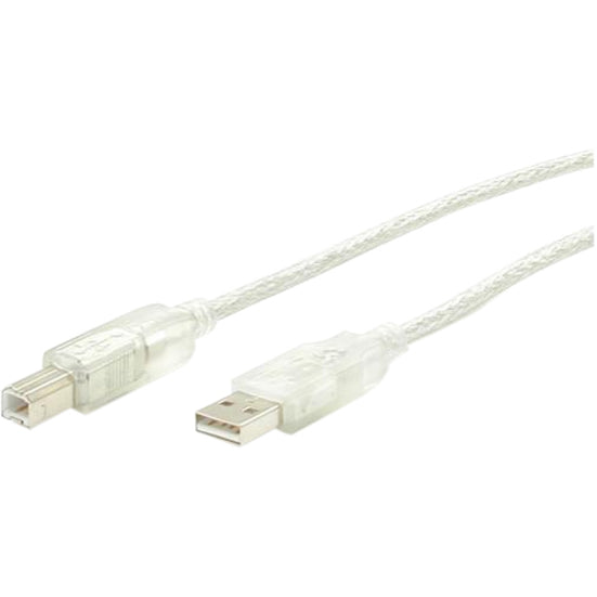 StarTech.com USBFAB3T USB Cable, 3 ft Clear A to B, Data Transfer Cable