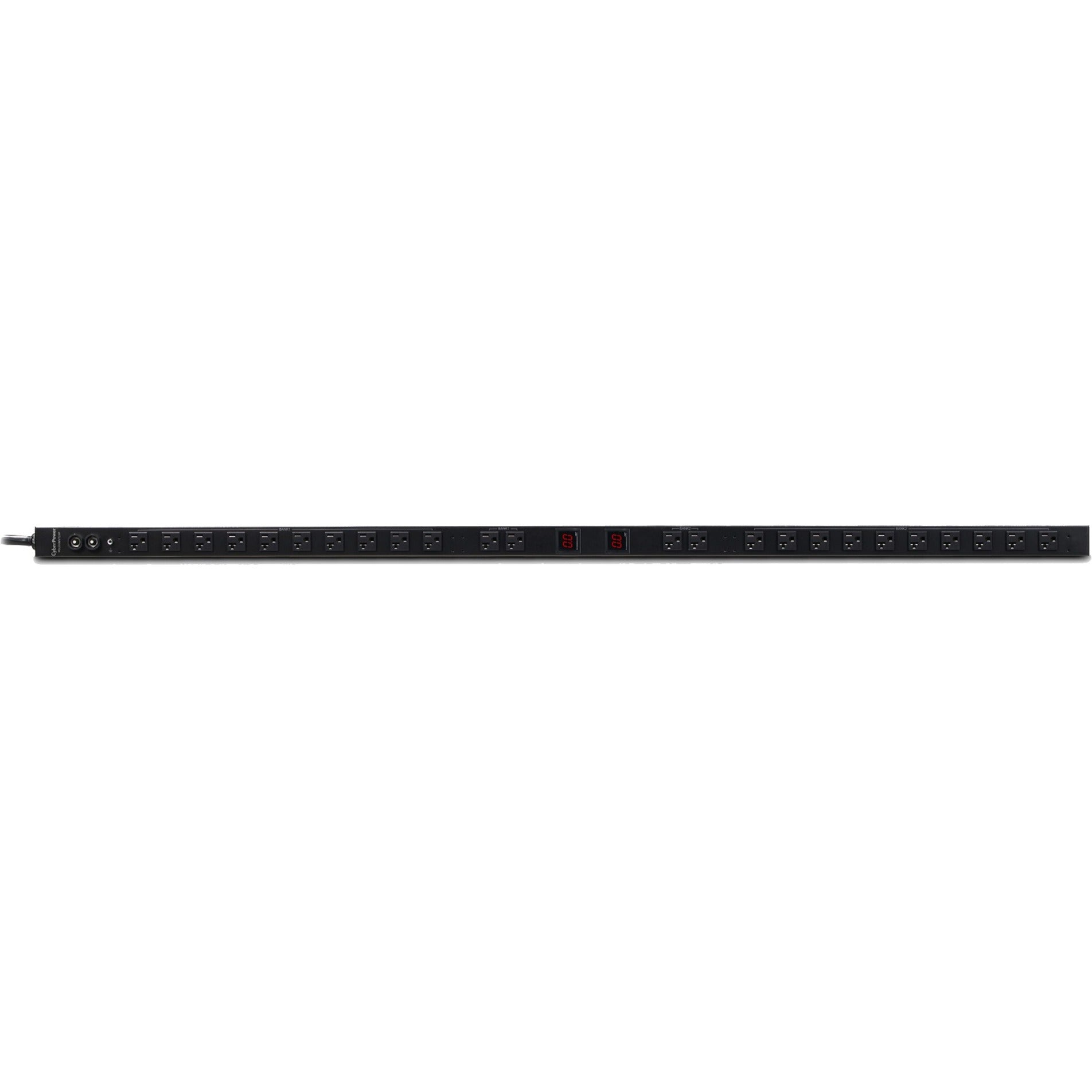 CyberPower PDU30MVT24F Metered PDU, 24-Outlets, 30A, 120V AC, Wall/Rack-Mountable