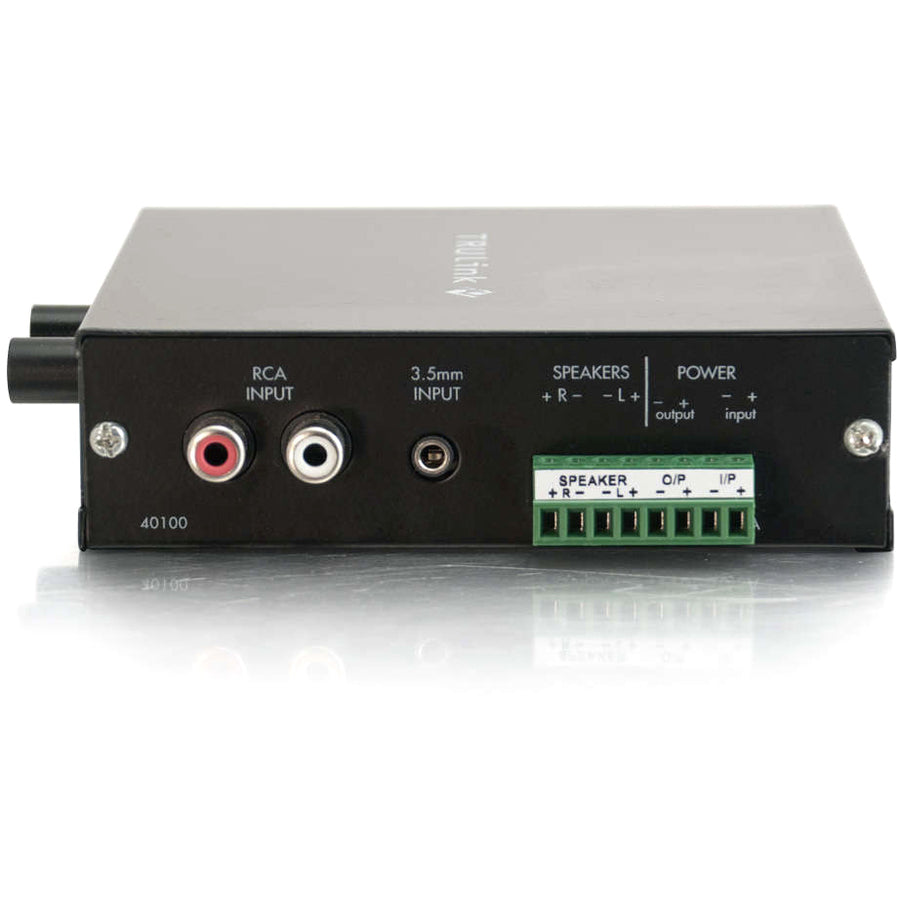 C2G 40100 TruLink Audio Amplifier, 40W RMS Output Power, 1 Year Warranty