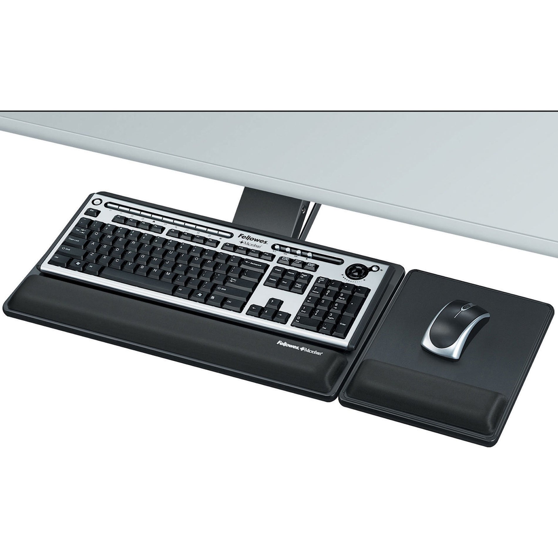 Fellowes 8017901 Designer Suites Premium Keyboard Tray, Comfort-Lift System, Adjustable Height and Tilt
