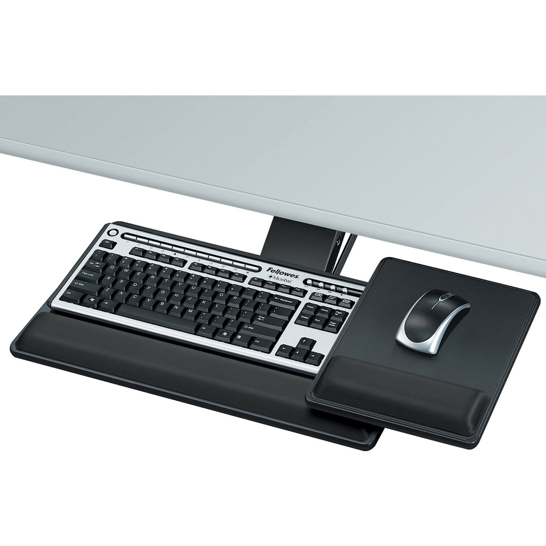 Fellowes 8017901 Designer Suites Premium Keyboard Tray, Comfort-Lift System, Adjustable Height and Tilt