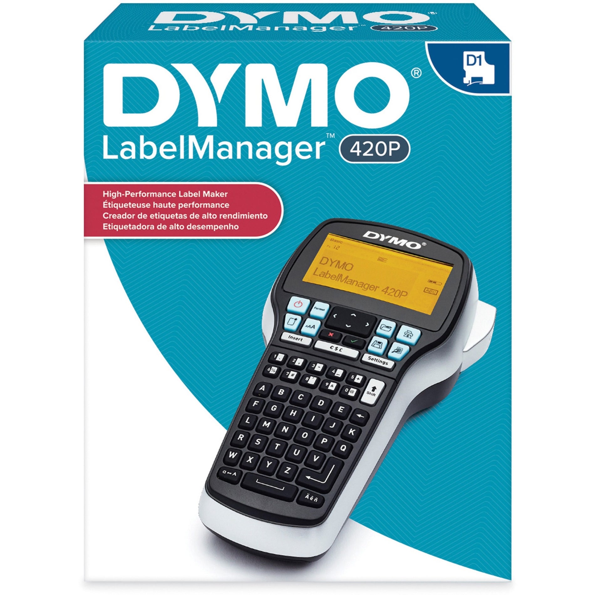 Dymo 1768815 LabelManager 420P Portable Labelmaker, LCD Display, USB Connectivity