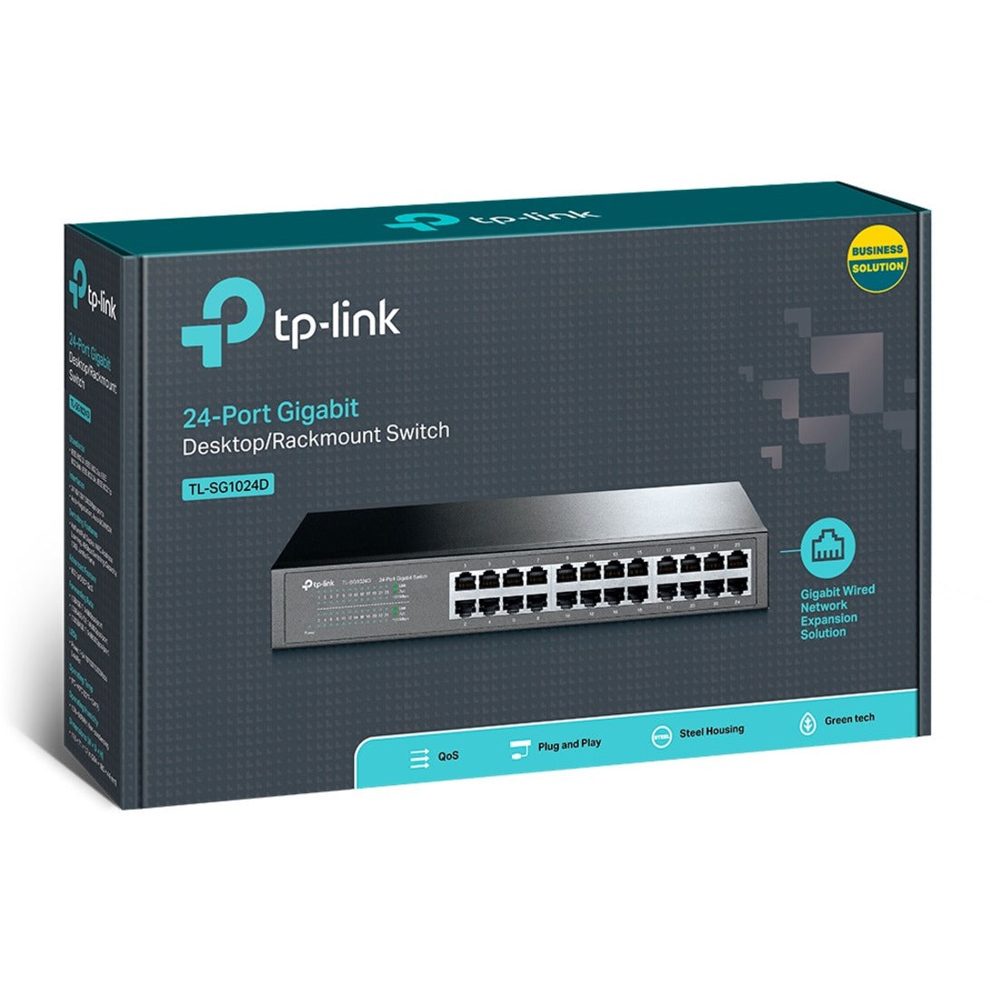 TP-Link TL-SG1024D 24-Port Gigabit Desktop Switch, High-Speed Ethernet Network Switch for Home and Office