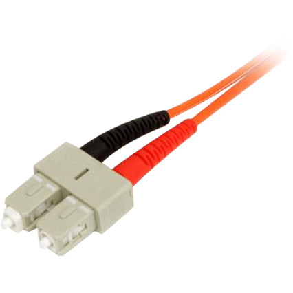 StarTech.com 50FIBLCSC3 Fiber Optic Cable - Multimode Duplex 50/125 - LSZH - LC/SC - 3m, Ideal for High-Speed Data Transmission