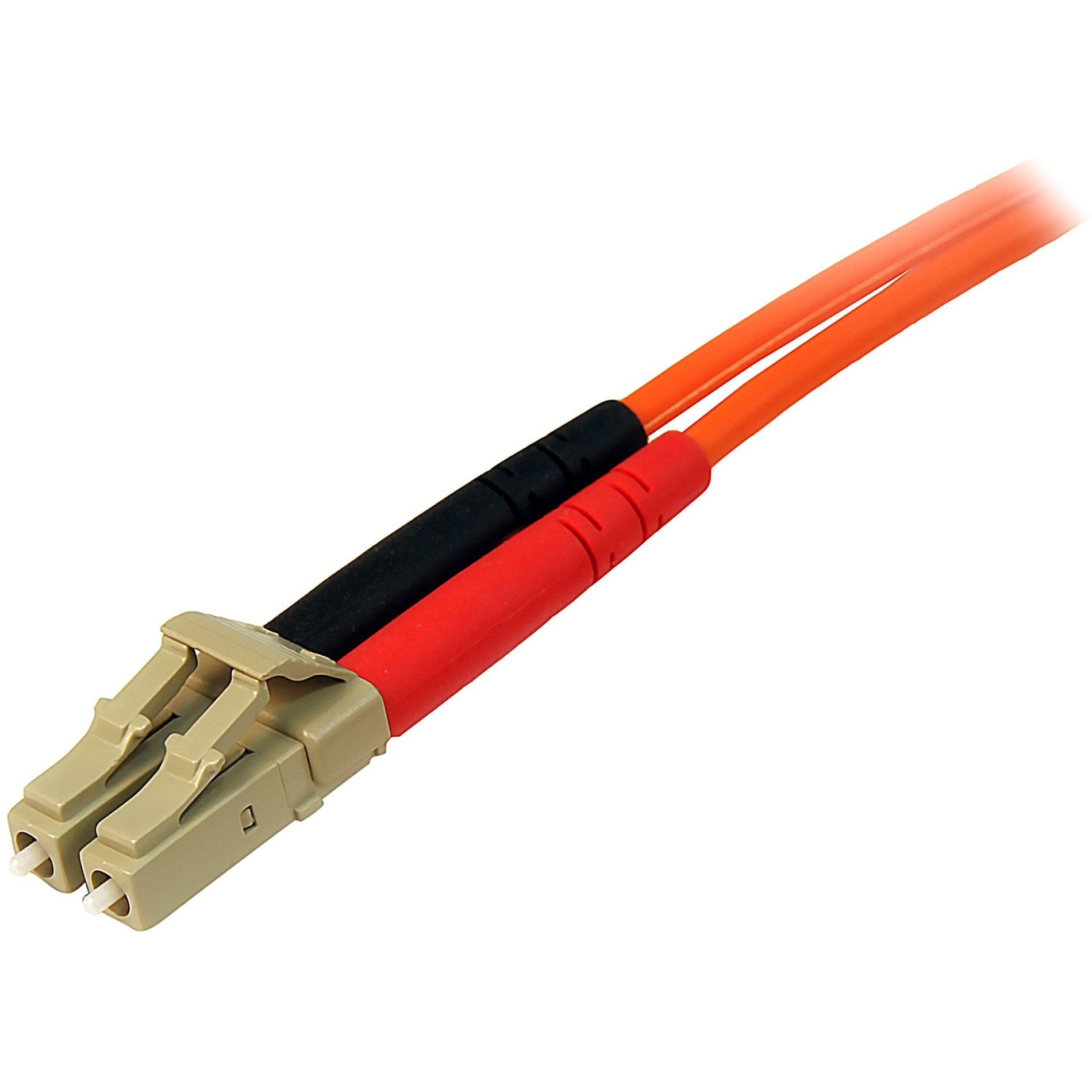 StarTech.com 50FIBLCLC1 1m Multimode 50/125 Duplex Fiber Patch Cable LC - LC, 10 Gbit/s Data Transfer Rate, Orange