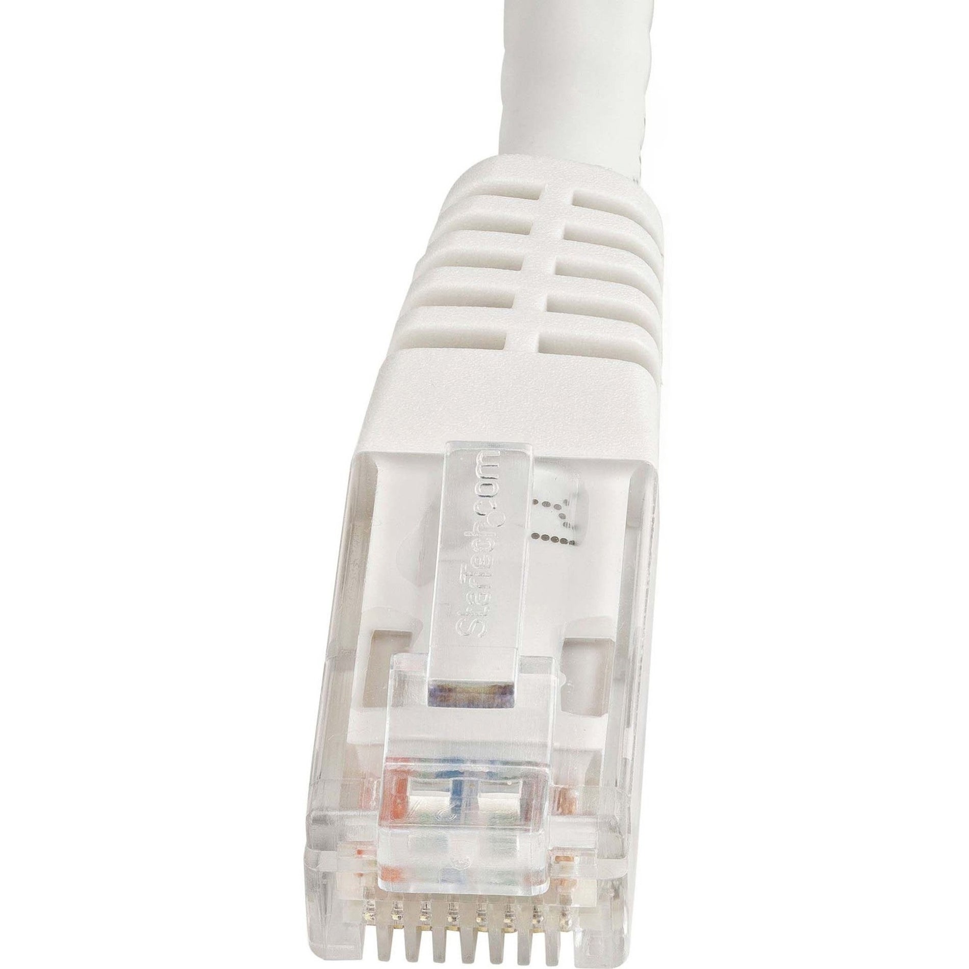 StarTech.com C6PATCH25WH 25ft White Cat6 UTP Patch Cable ETL Verified, 10 Gbit/s Data Transfer Rate, PoE+, Rust Resistant, Fray Resistant, Bend Resistant