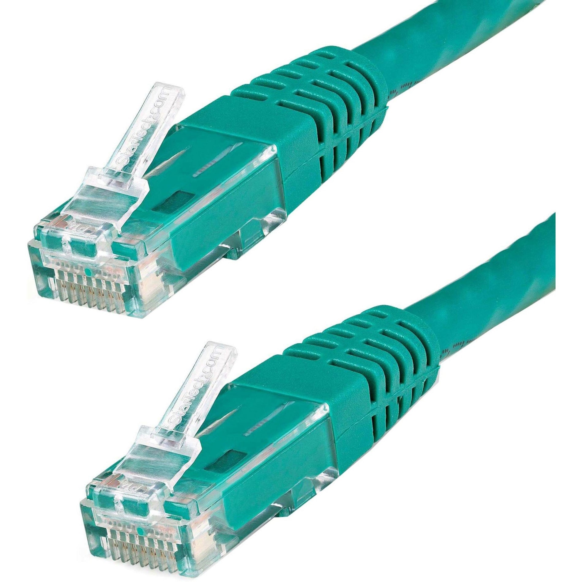 StarTech.com C6PATCH10GN 10ft Green Cat6 UTP Patch Cable ETL Verified, Strain Relief, Corrosion Resistant, Molded, PoE, Damage Resistant, 10 Gbit/s Data Transfer Rate