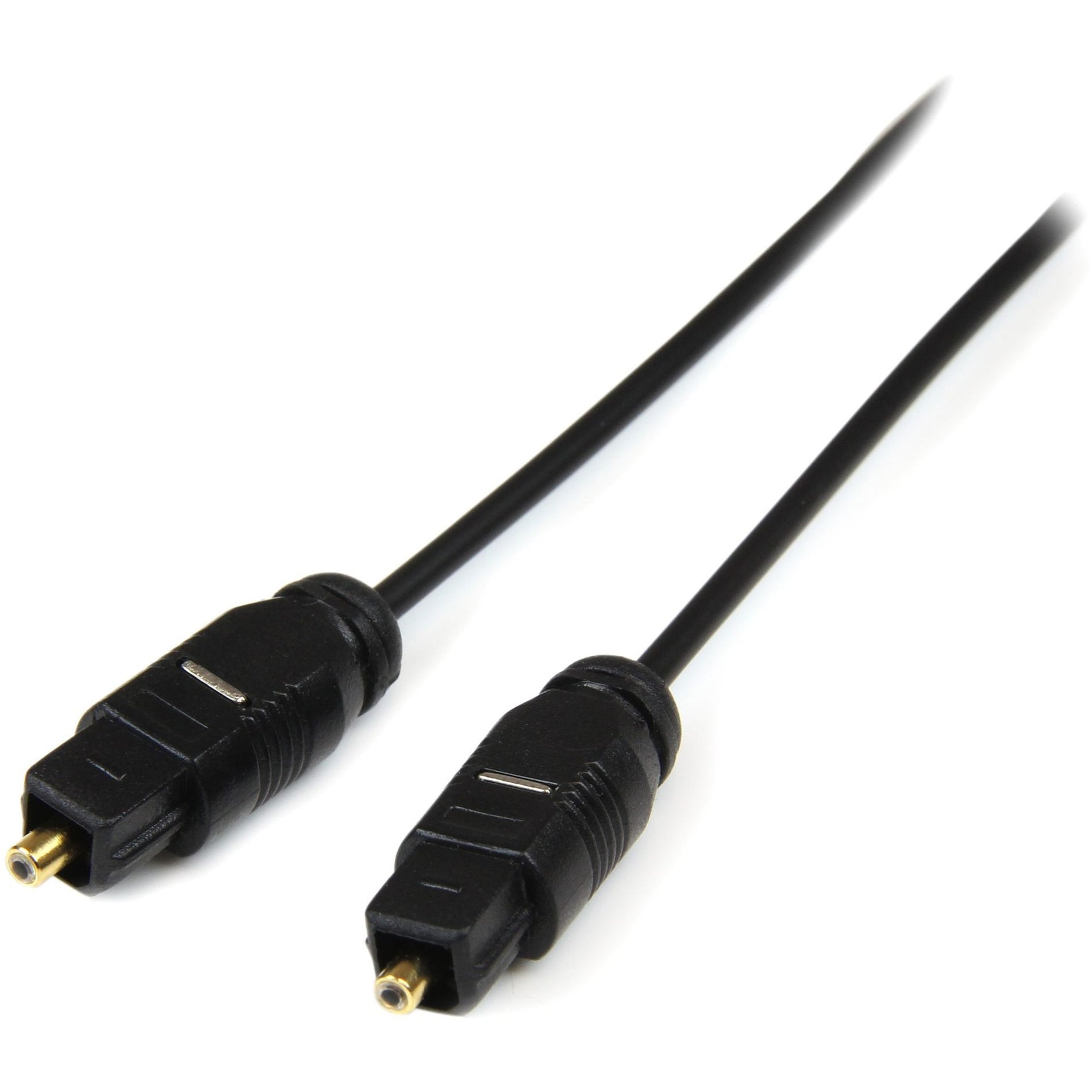 StarTech.com THINTOS10 10ft Toslink Digital SPDIF Audio Cable, Lifetime Warranty, EMI/RF Protection, Ultra-thin