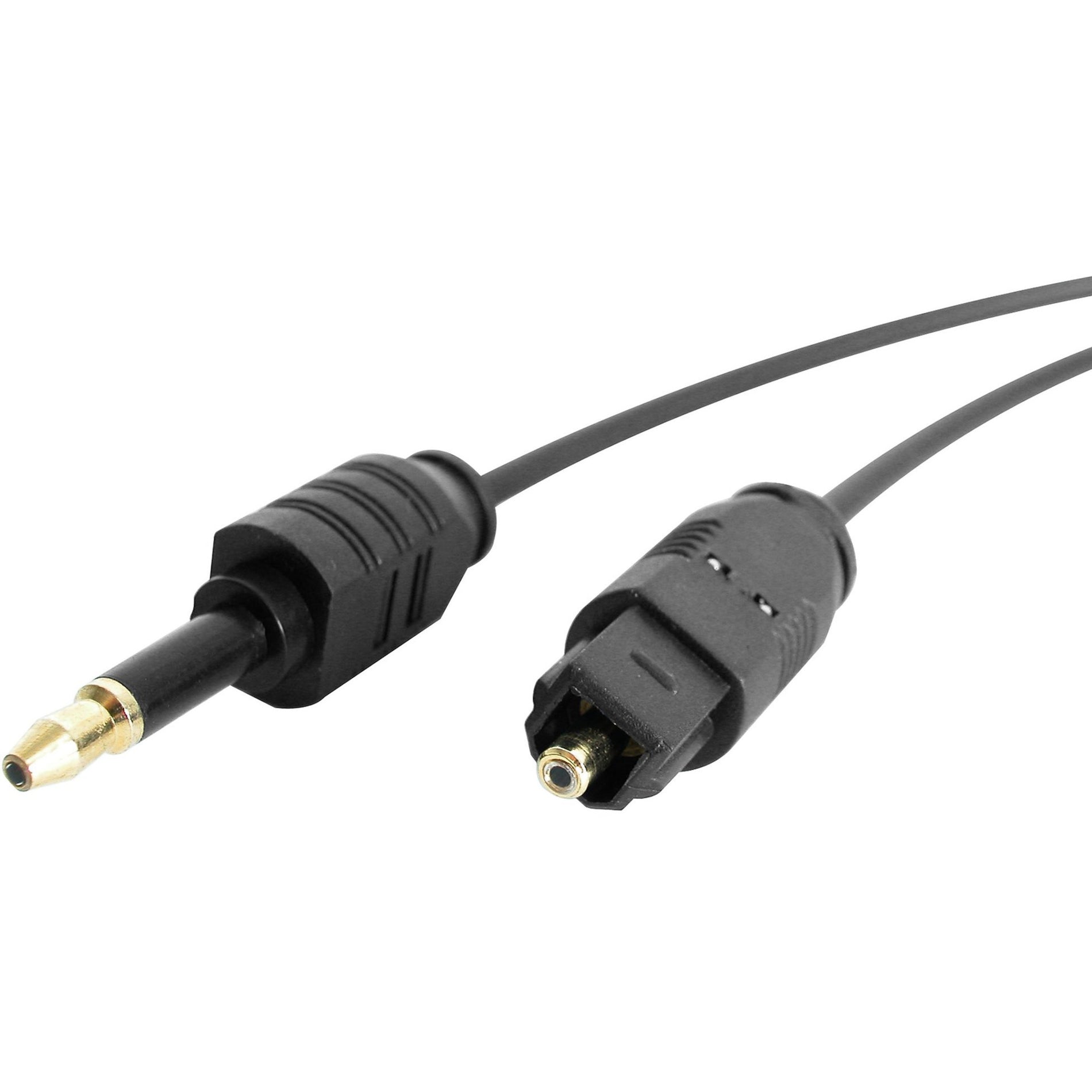 StarTech.com THINTOSMIN6 6ft Toslink to Mini Digital Optical SPDIF Audio Cable, Flexible, Damage Resistant, Ultra-thin