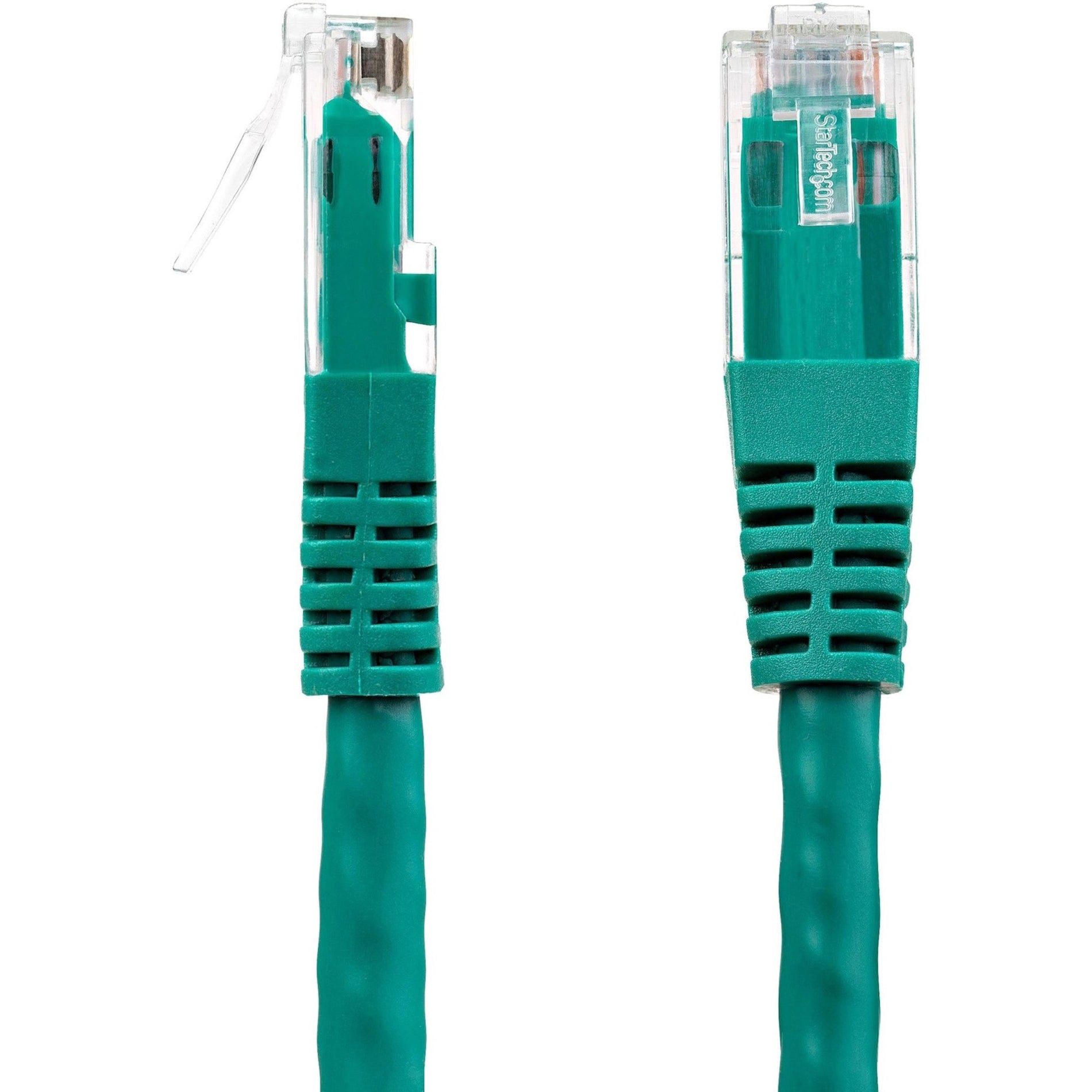 StarTech.com C6PATCH12GN 12ft Green Cat6 UTP Patch Cable ETL Verified, Molded, PoE, Strain Relief, Damage Resistant, Corrosion Resistant