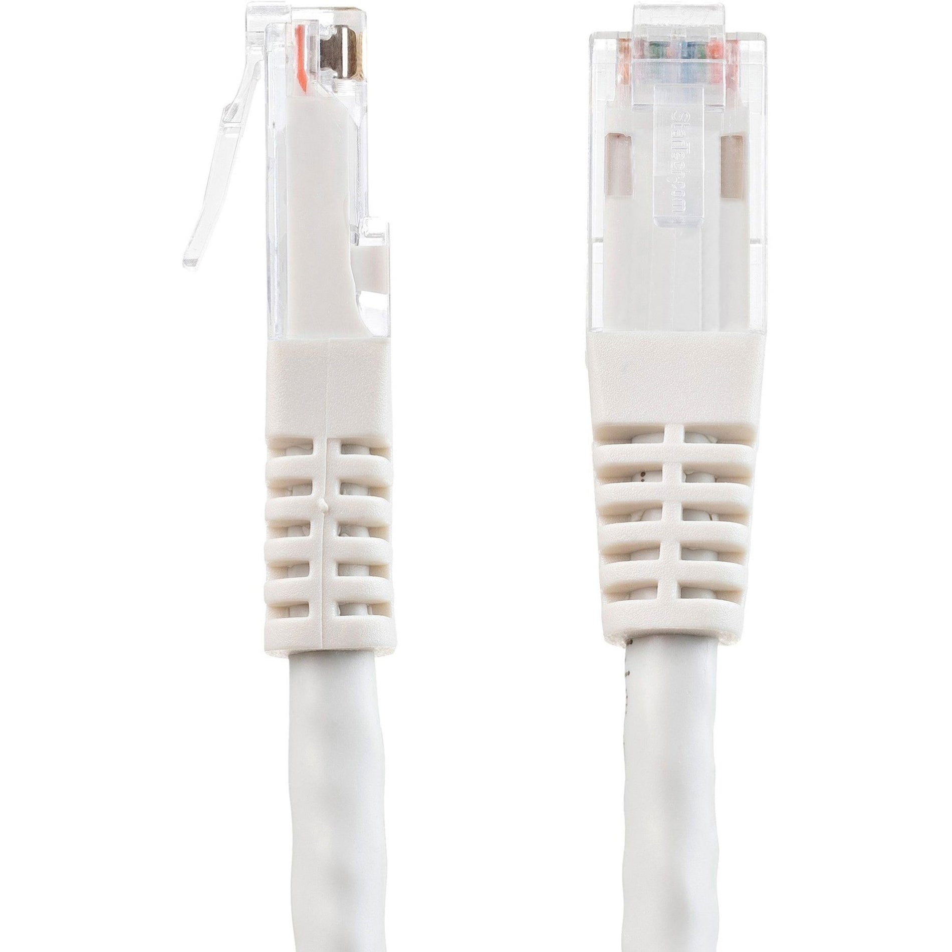 StarTech.com C6PATCH3WH 3ft White Cat6 UTP Patch Cable ETL Verified, 10 Gbit/s Data Transfer Rate, Gold Plated Connectors
