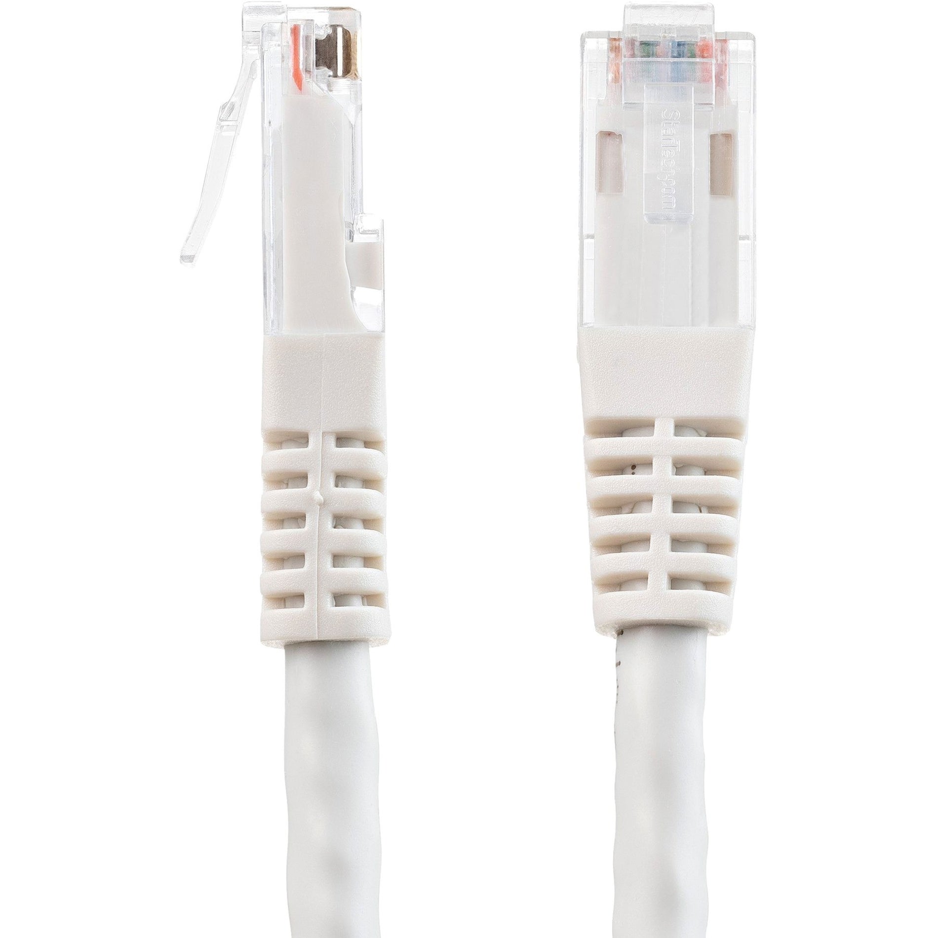 StarTech.com C6PATCH2WH 2ft White Cat6 UTP Patch Cable ETL Verified, 10 Gbit/s Data Transfer Rate, Gold Plated Connectors