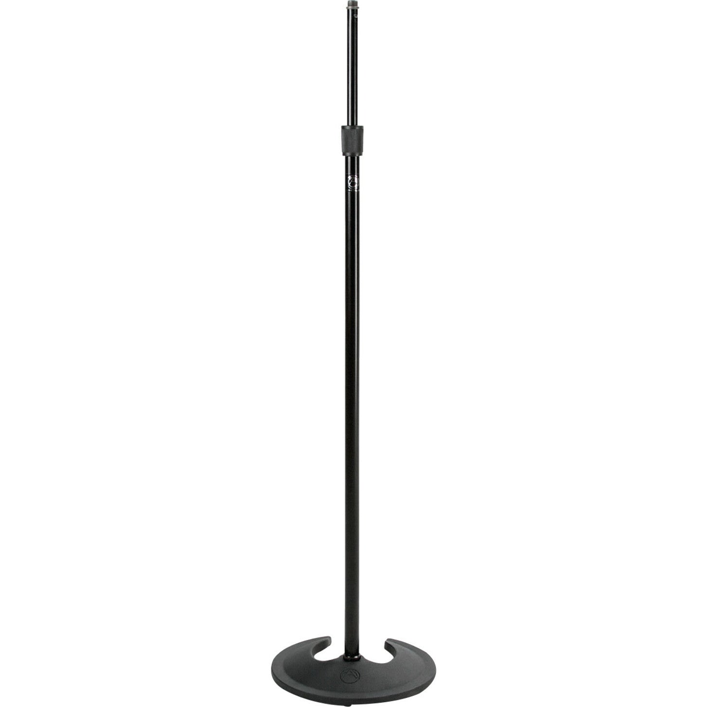 AtlasIED SMS5B Stackable Mic Stand with 10" Round Base - Ebony, Black