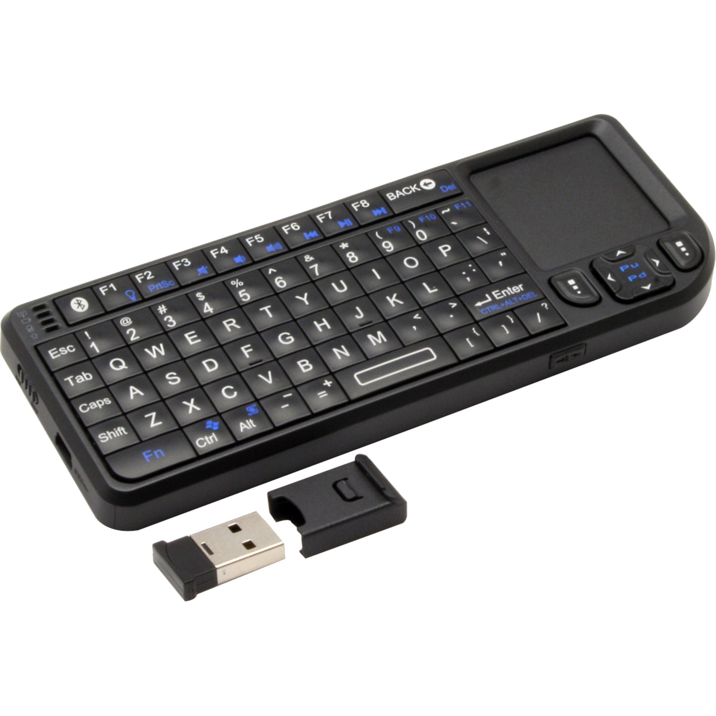 VisionTek 900335 CandyBoard Keyboard, QWERTY, Integrated Backlighting, Bluetooth, Wireless, 30 ft Operating Distance