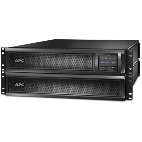 APC SMX3000RMLV2U Smart-UPS X 3000 VA Rack-mountable UPS, 2880 VA/2700 W, 6 Minute Backup Time
