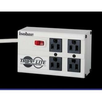 Tripp Lite Isobar Surge Protector Metal 4 Outlet 6' Cord 3330 Joules (ISOBAR4) Main image