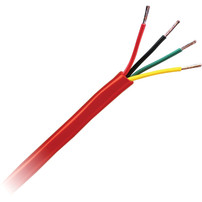 Genesis 45061004 18 AWG 2C SOL Plenum Control Cable, Red, 1000 ft. Reel