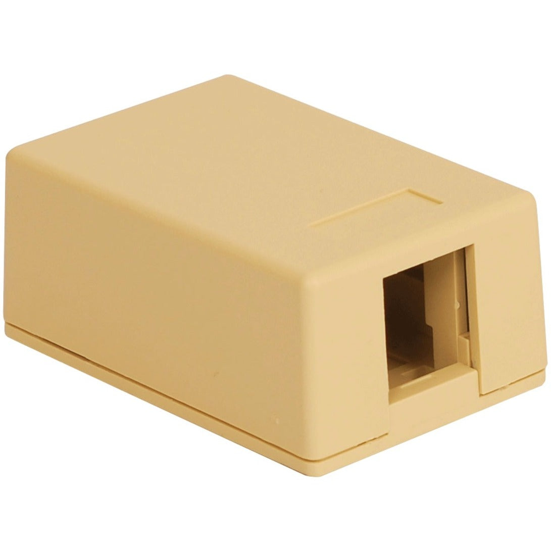 ICC IC107SB1IV Surface Mounting Box - Provides a Clean Outlet Station for Voice Connectivity Applications, Ivory