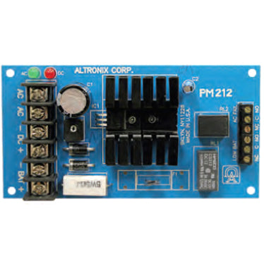 Altronix PM212 Proprietary Power Supply - 12V DC @ 1A Output, Lifetime Warranty, RoHS Certified