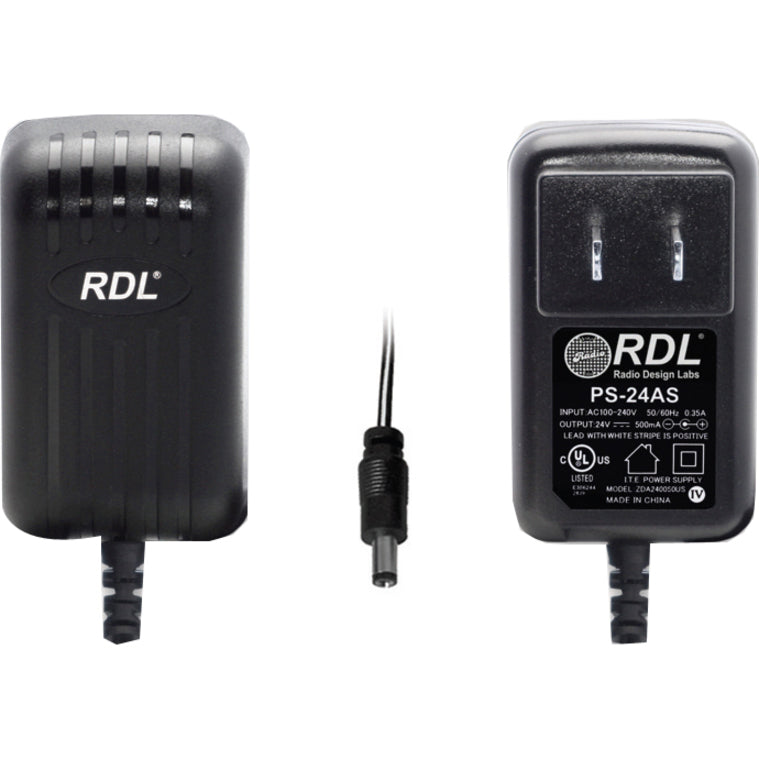 RDL PS24AS AC Adapter Energy Star 24V DC Output Voltage