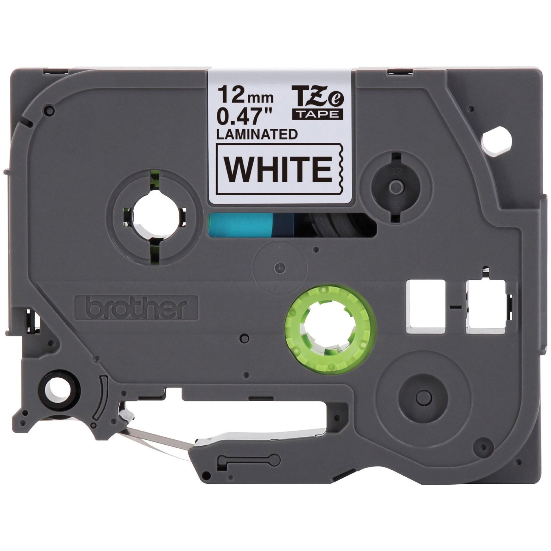 Brother TZE231 P-touch Laminated Tape Cartridge, White, 15/32" Width, Abrasion Resistant, Water Resistant