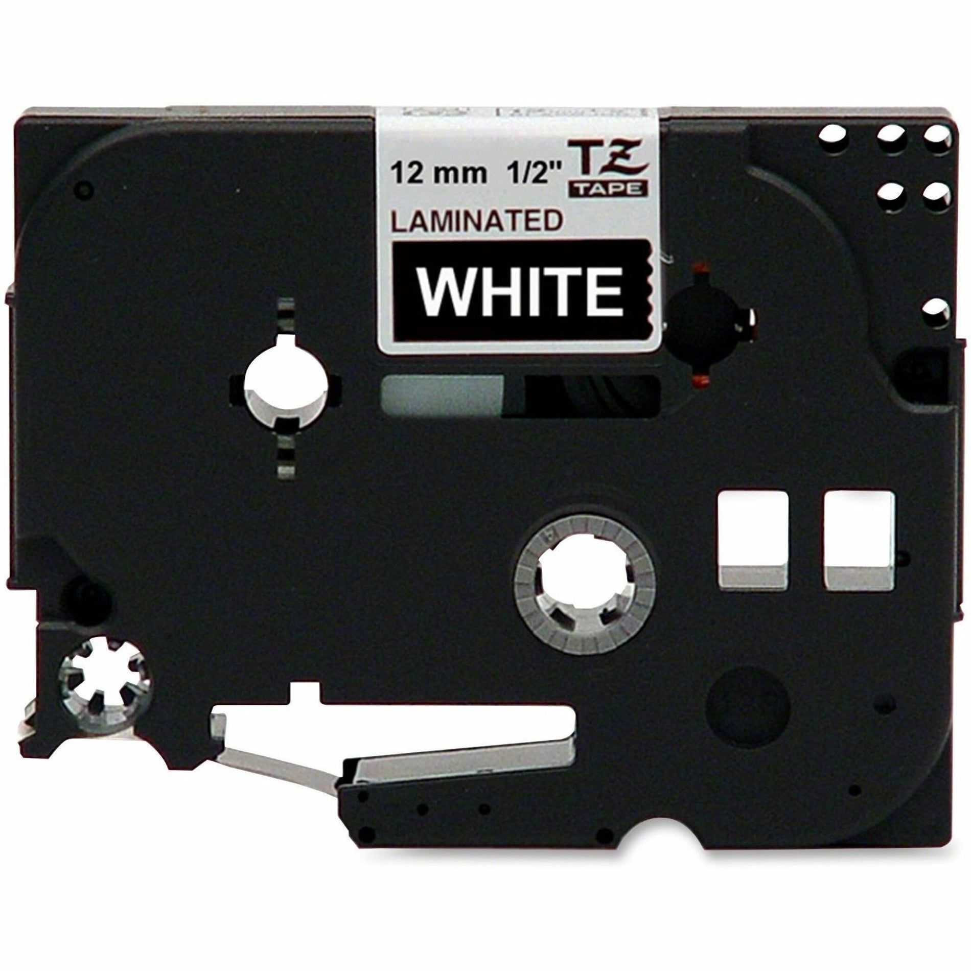 Brother TZE335 P-touch Laminated Tape Cartridge, Black, Temperature Resistant, Water Resistant