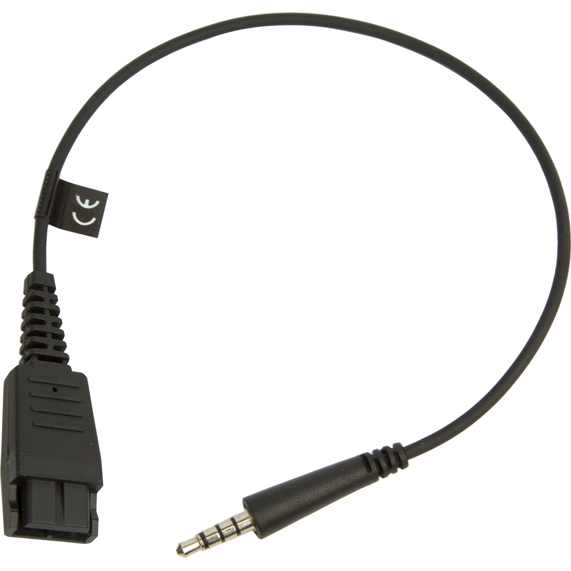 Jabra 8800-00-99 Audio Cable Adapter, Copper Conductor, Extension Cable, Black