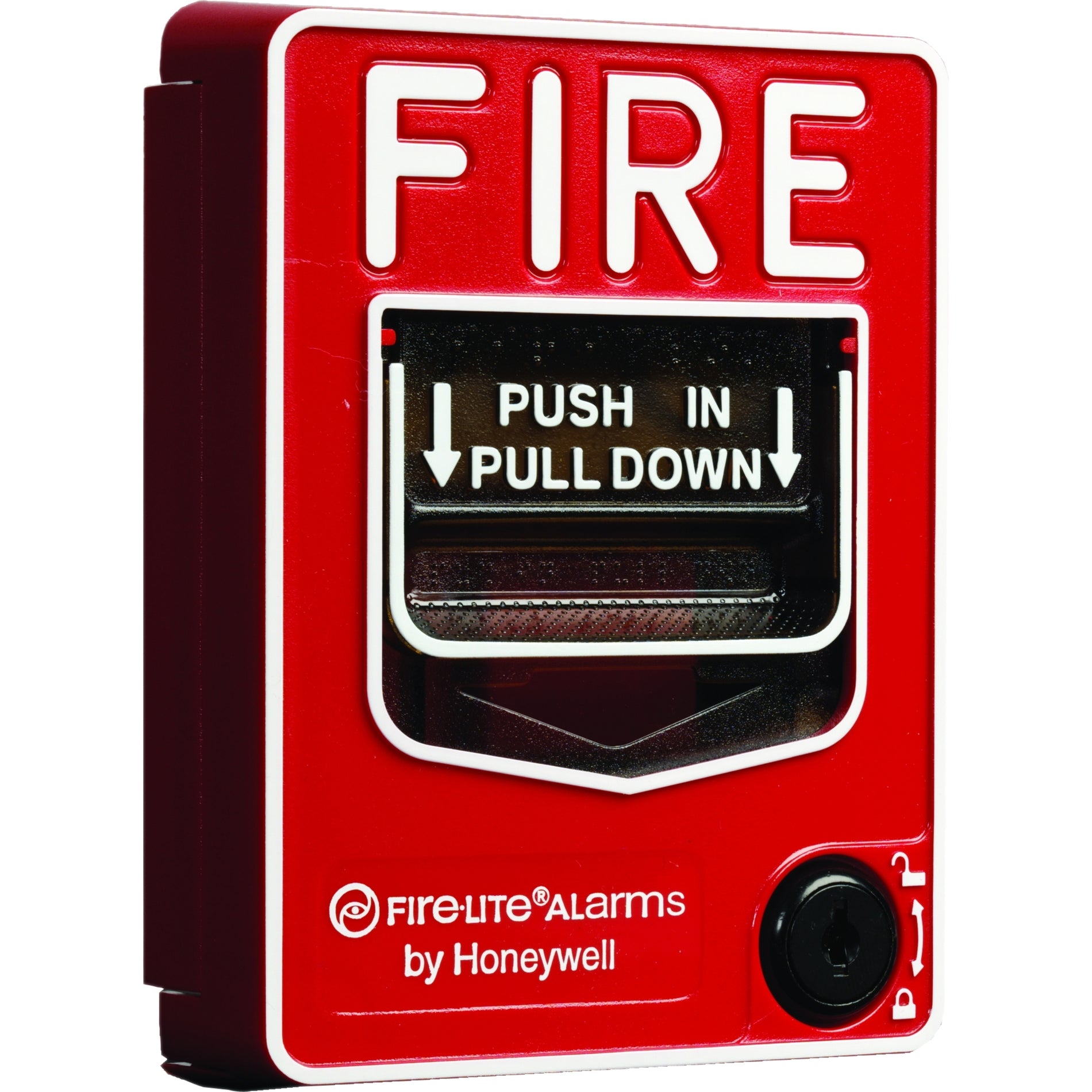 Fire-Lite BG-12 Pull Station Red, Easily Operated, Braille Text, Inspection Access