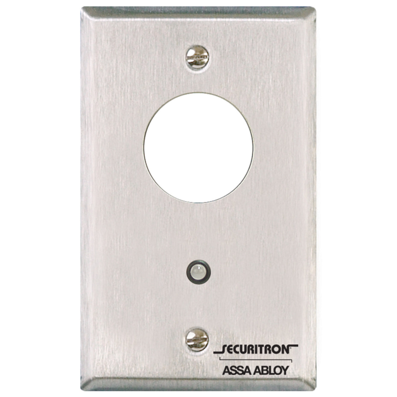 Securitron MKA Mortise Key Switch - Stainless Steel, 12/24 VDC LED, SPDT Plunger Switch