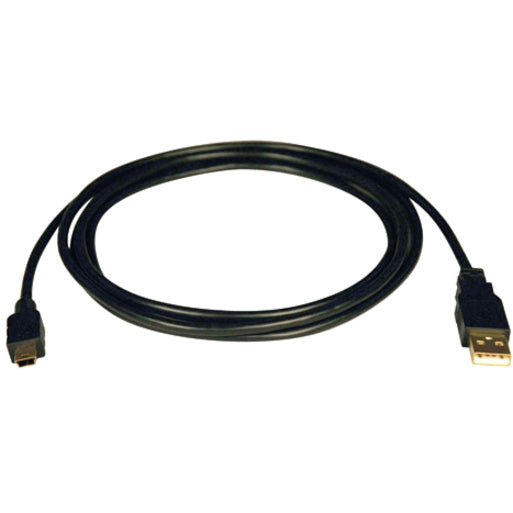 Tripp Lite U030-003 USB Cable Adapter, 3 ft, Molded, Gold Plated, Black