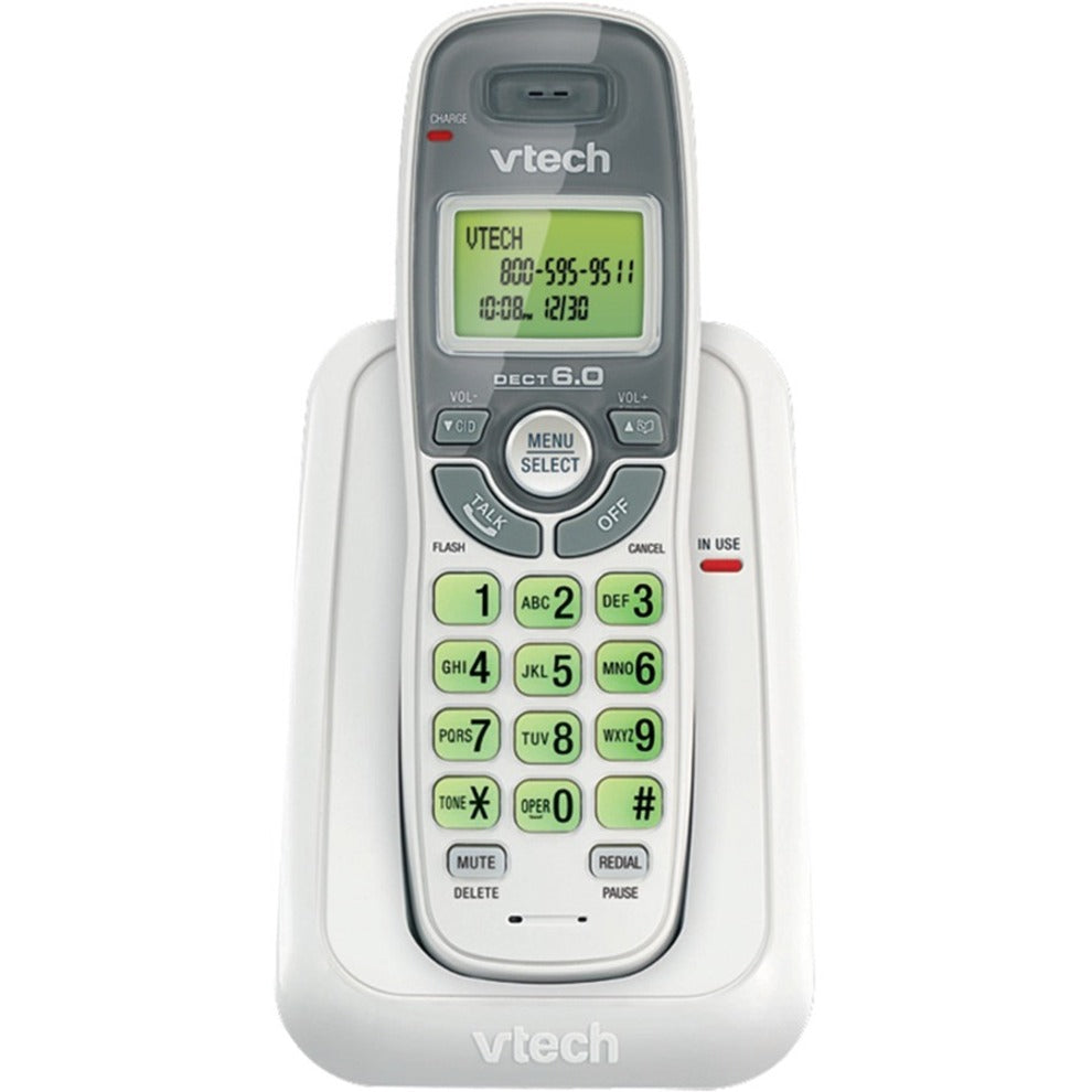 VTech VTCS6114 DECT Cordless Phone, Silver White, 1 x Phone Line