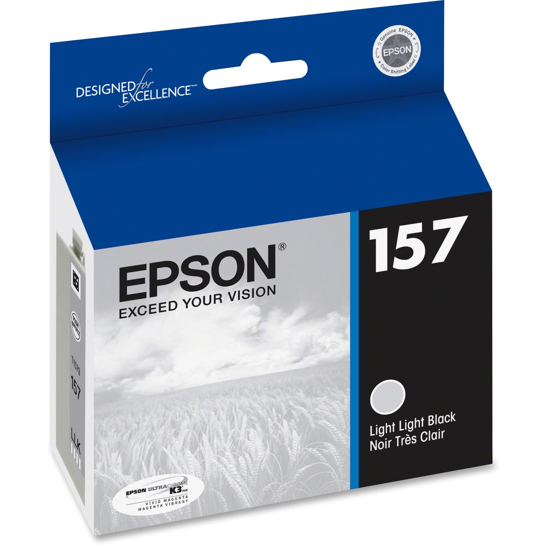 Epson T157920 UltraChrome K3 Ink Cartridge, Light Black, 25.9 mL