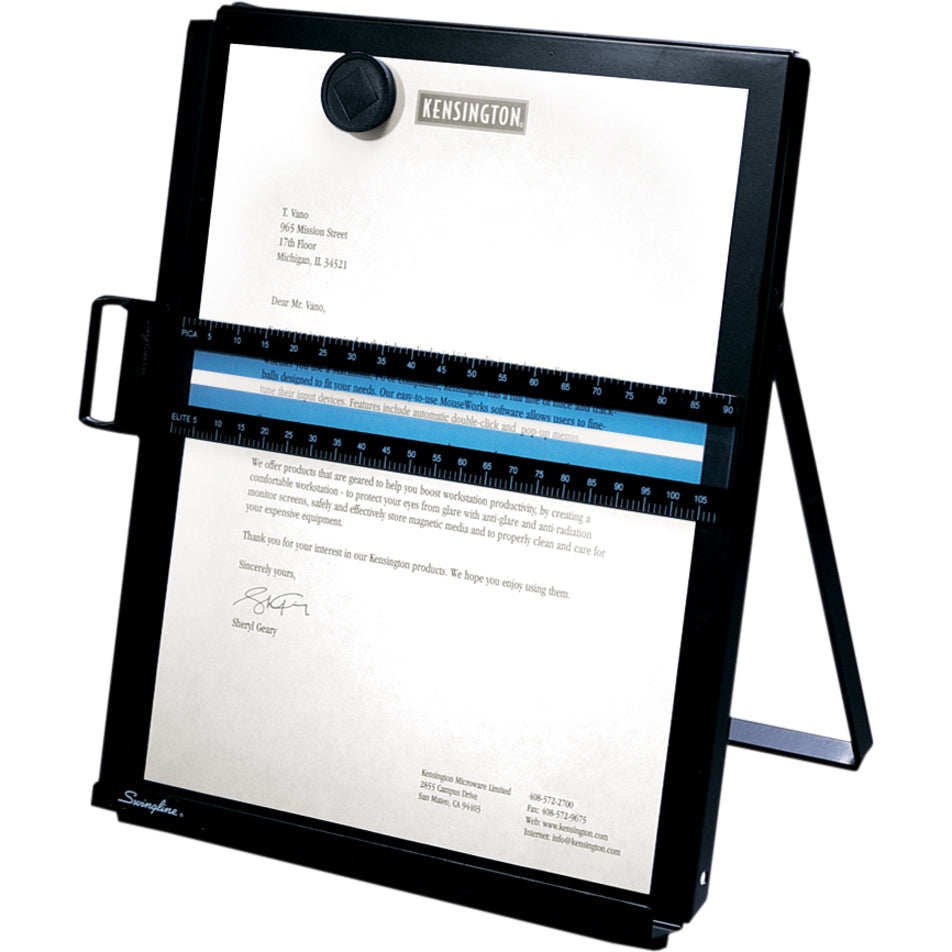 Kensington Metal Letter Size Copyholder - Foldable, Adjustable, Durable [Discontinued]