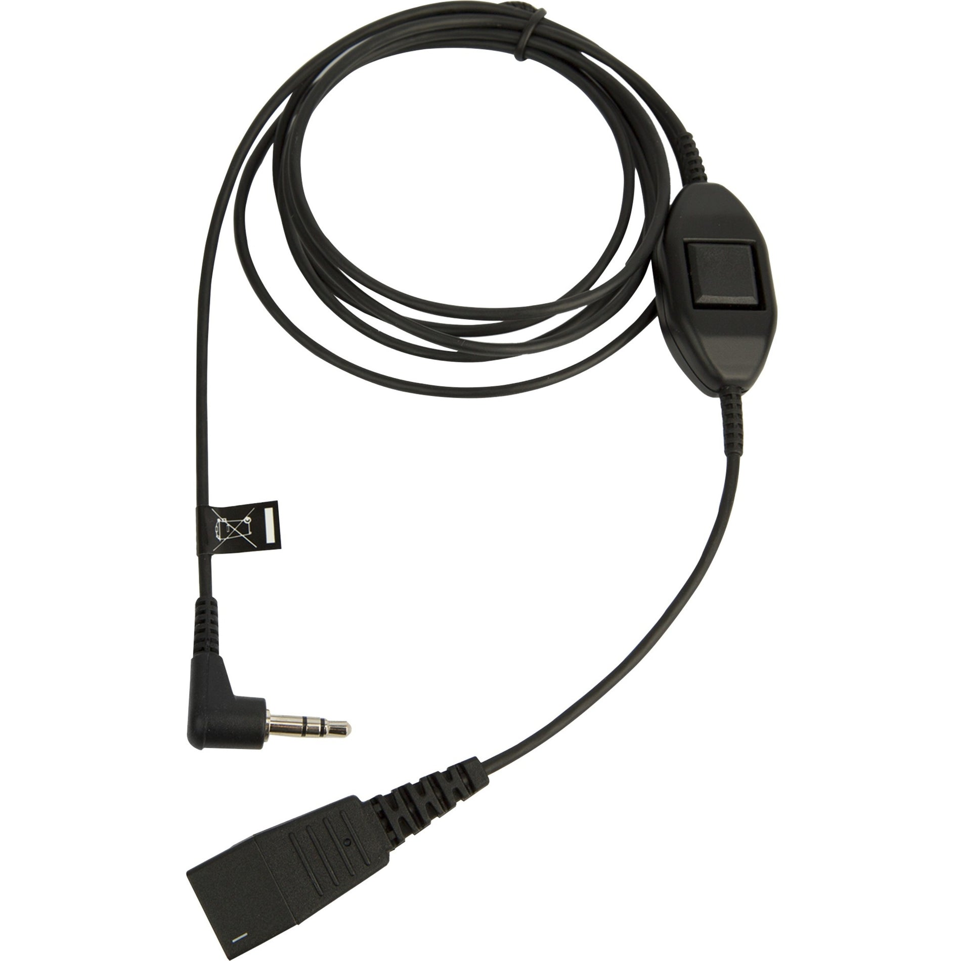 Jabra 8735-019 Audio Cable, Quick Disconnect Male to Mini-phone Stereo Male