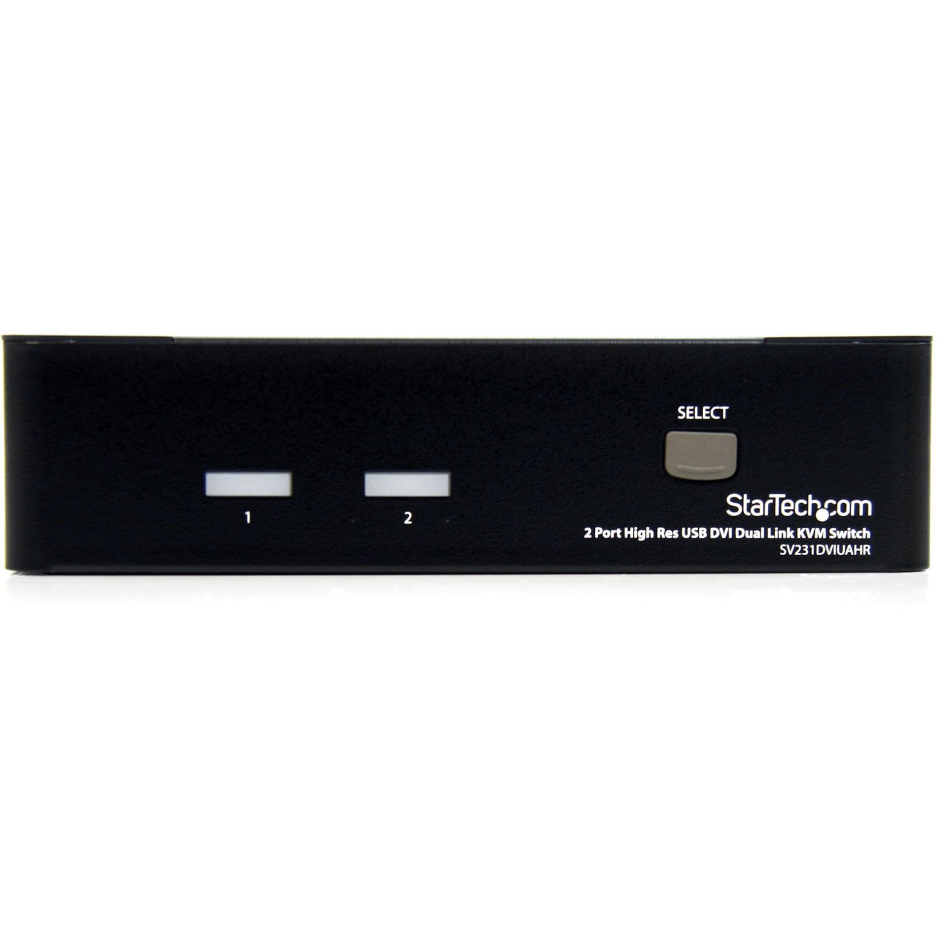StarTech.com SV231DVIUAHR 2 Port High Resolution USB DVI Dual Link KVM Switch with Audio, WQUXGA, 3840 x 2400, TAA Compliant [Discontinued]