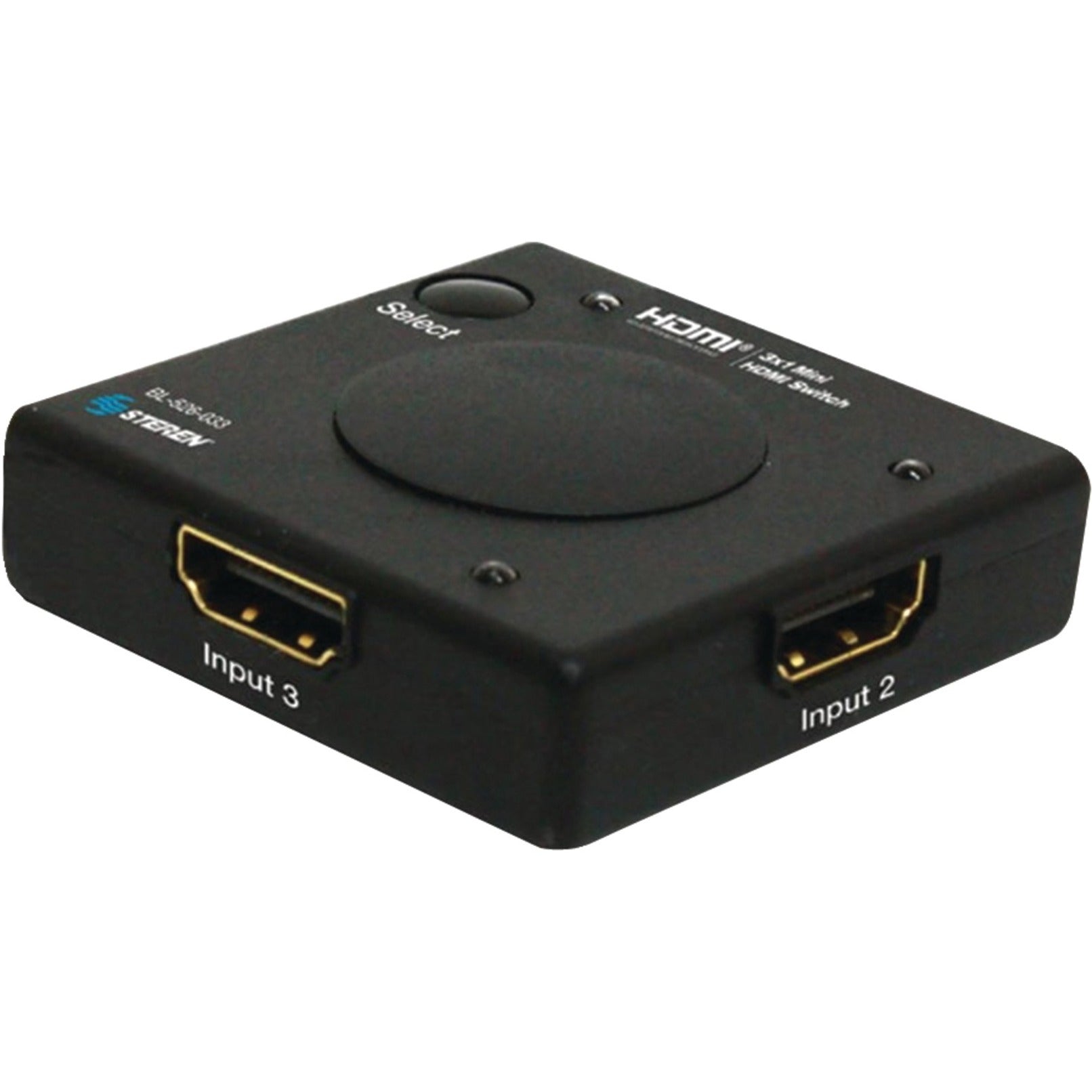Steren BL-526-033 HDMI Switch 1080p, 3 Inputs, 1 Output