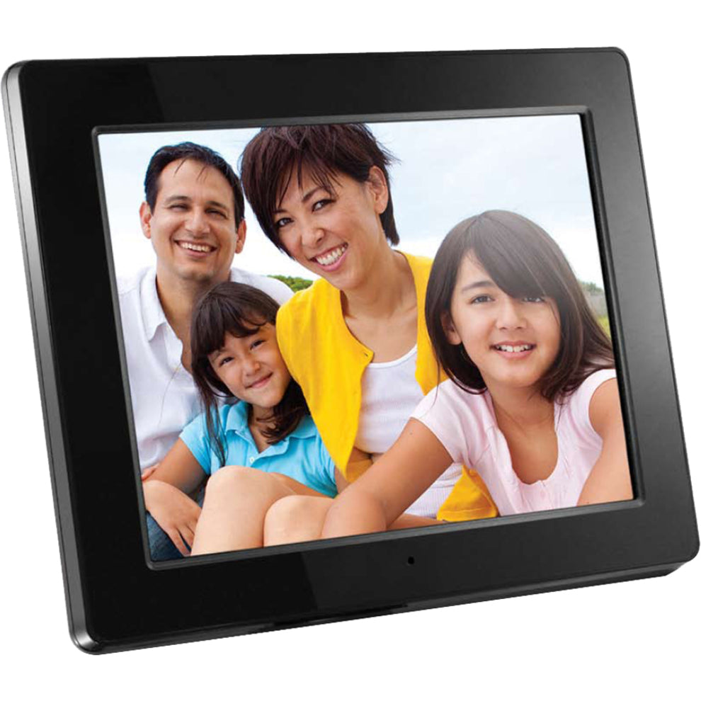 Aluratek ADMPF512F Digital Frame, 12" LCD Screen, Slideshow, USB, Black
