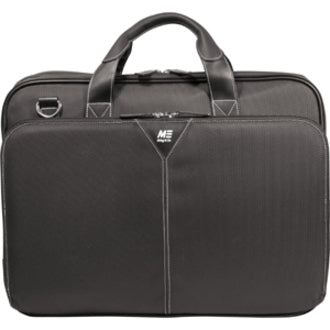 Mobile Edge MEBCNP1 Premium Nylon Laptop Briefcase - Black, Padded Interior, Trolley Strap, Lifetime Warranty