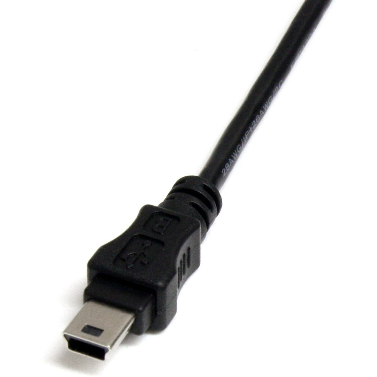 StarTech.com USBMUSBFM1 1 ft Mini USB 2.0 Cable, USB A to Mini B F/M, Data Transfer Cable