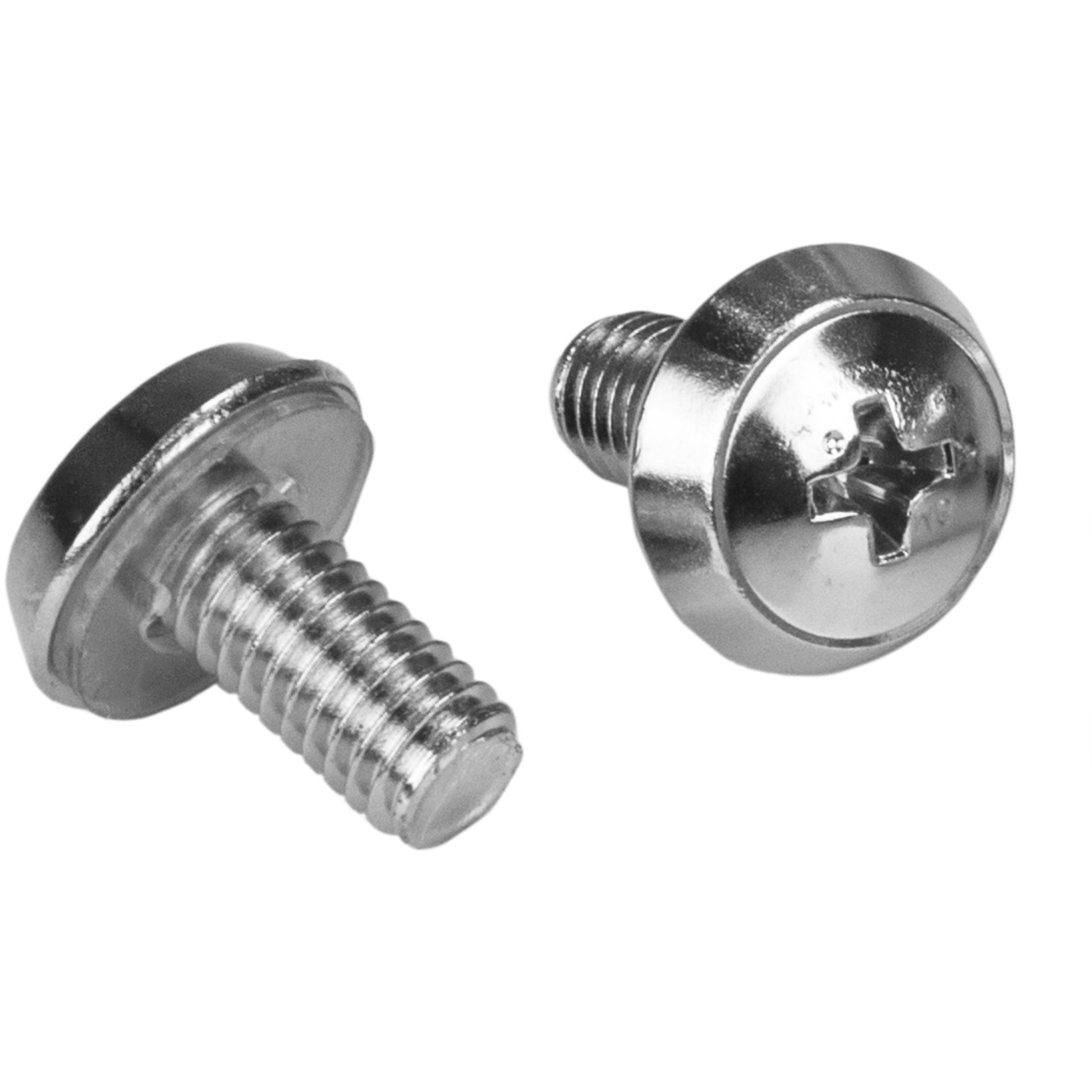 StarTech.com CABSCREWM62 100 Pkg M6 Mounting Screws and Cage Nuts for Server Rack Cabinet, Nickel Plated, Rust Resistant